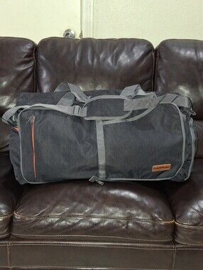Foldable Canway Duffle Bag - Grey